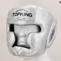 Casco da boxe Top King Super Star bianco/argento 7