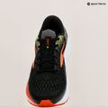 Scarpe da corsa da uomo Brooks Ghost 16 wide fit nero/rosso mandarino/verde 9
