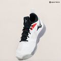 Scarpe da pallavolo da uomo Mizuno Wave Momentum 3 bianco/salsa/nero 9
