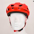 Fox Racing Mainframe Trvrs casco da bici rosso fluorescente 8