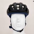 Casco da bici POC Omne Lite nero uranio/blu piombo opaco 7