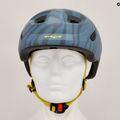 Casco da bicicletta per bambini MET Hooray blu zebra opaco 9