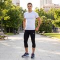 Leggings da allenamento Joma Record 3/4 da uomo, nero 7