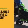 Pattini a rotelle Rollerblade Microblade per bambini nero/verde 12