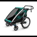 Rimorchio per biciclette Thule Chariot Lite a due posti verde 10203022 11