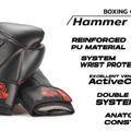 DBX BUSHIDO "Hammer - Red" Guanti da boxe Muay Thai nero/rosso 20