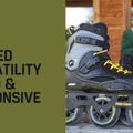 Pattini Rollerblade RB 110 3WD nero/giallo zafferano per uomo 15