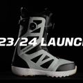 Scarponi da snowboard Salomon Launch Boa SJ Boa nero/bianco da uomo 12