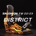 Attacchi da snowboard da uomo Salomon District nero 9