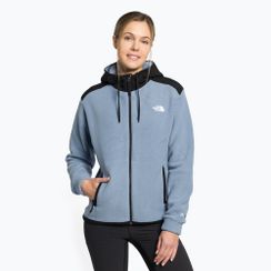 Felpa trekking donna The North Face Alpine Polartec 200 FZ con cappuccio folk blu/nero