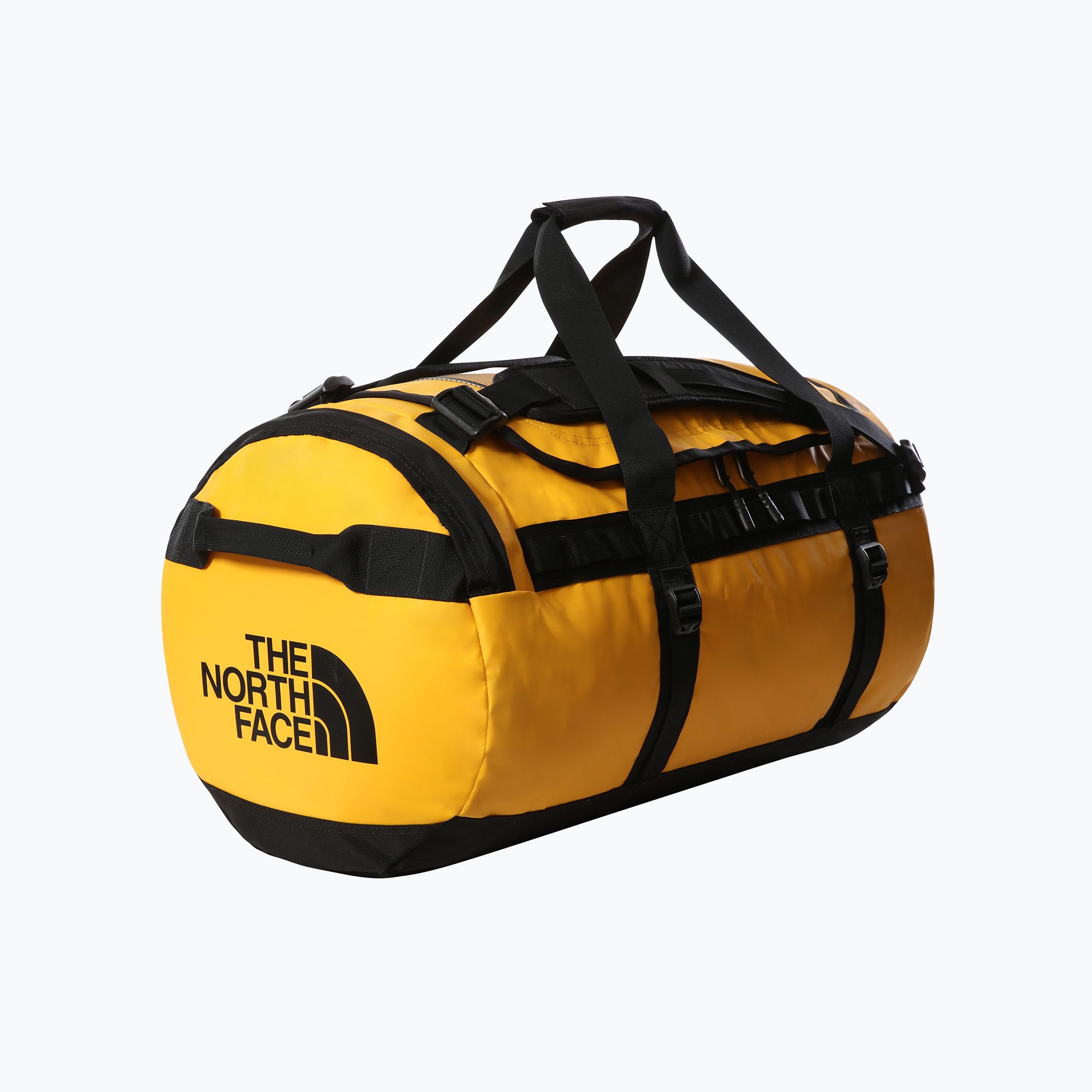 The North Face Base Camp Duffel M 71 l borsa da viaggio summit gold/nero (M) (Base Camp Duffel M NF0A52SAZU31)