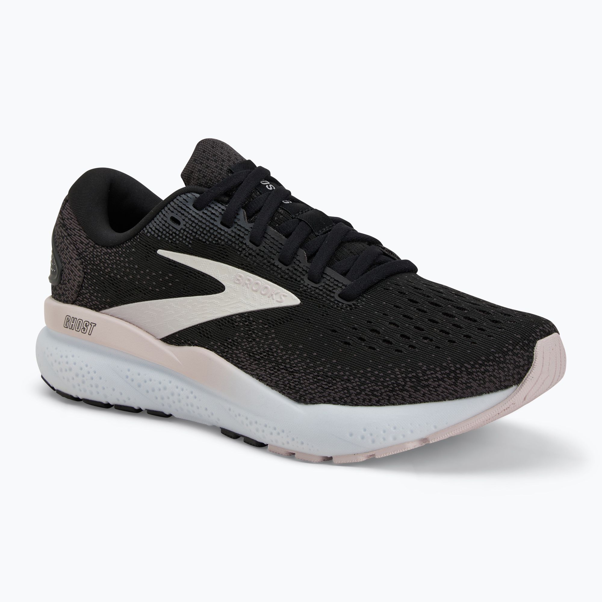 Brooks Ghost 16 scarpe da corsa donna nero/bianco/orchidea ghiaccio (38 EU) (Ghost 16 1204071B077)