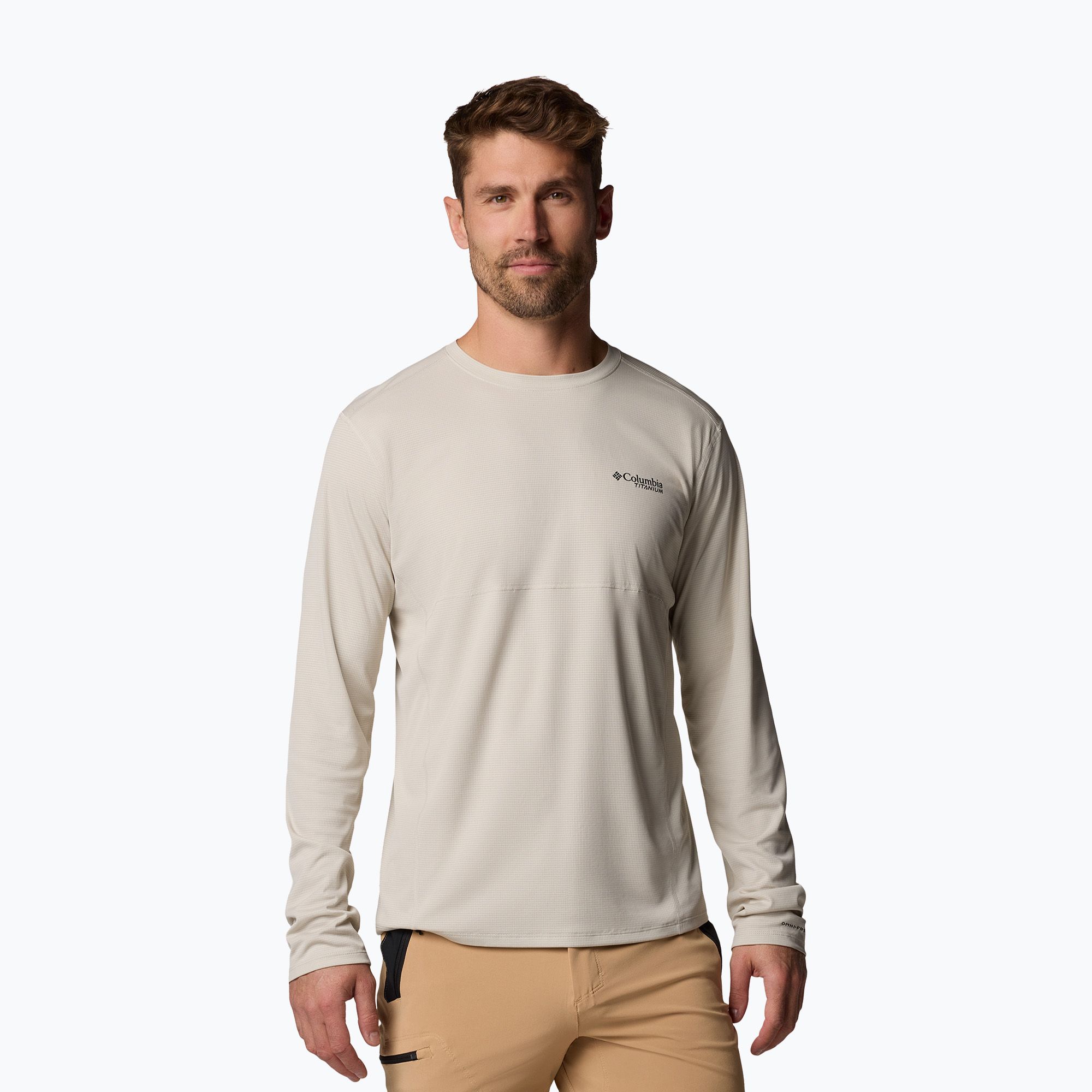 Columbia Cirque River Pro Crew Uomo, manica lunga in pietra scura (XL) (Cirque River Pro Crew 2126232278)