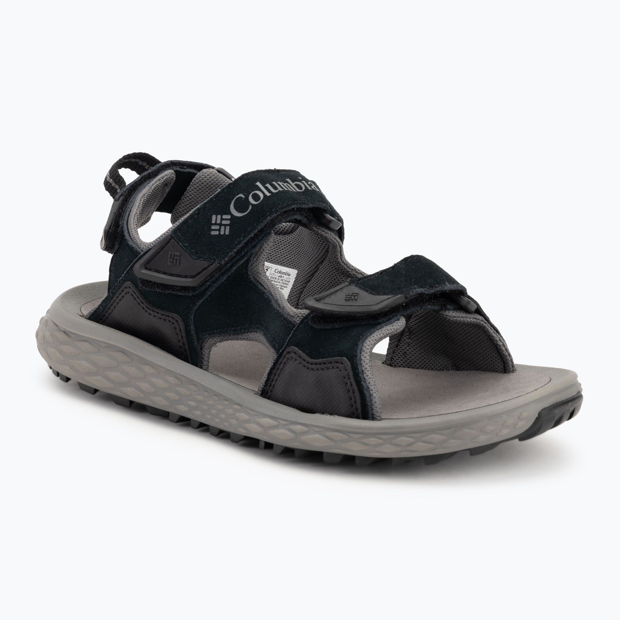 Columbia Uomo Konos Hiker 3-Strap sandali nero/grigio città (43 EU) (Konos Hiker 3-Strap 2121571010)
