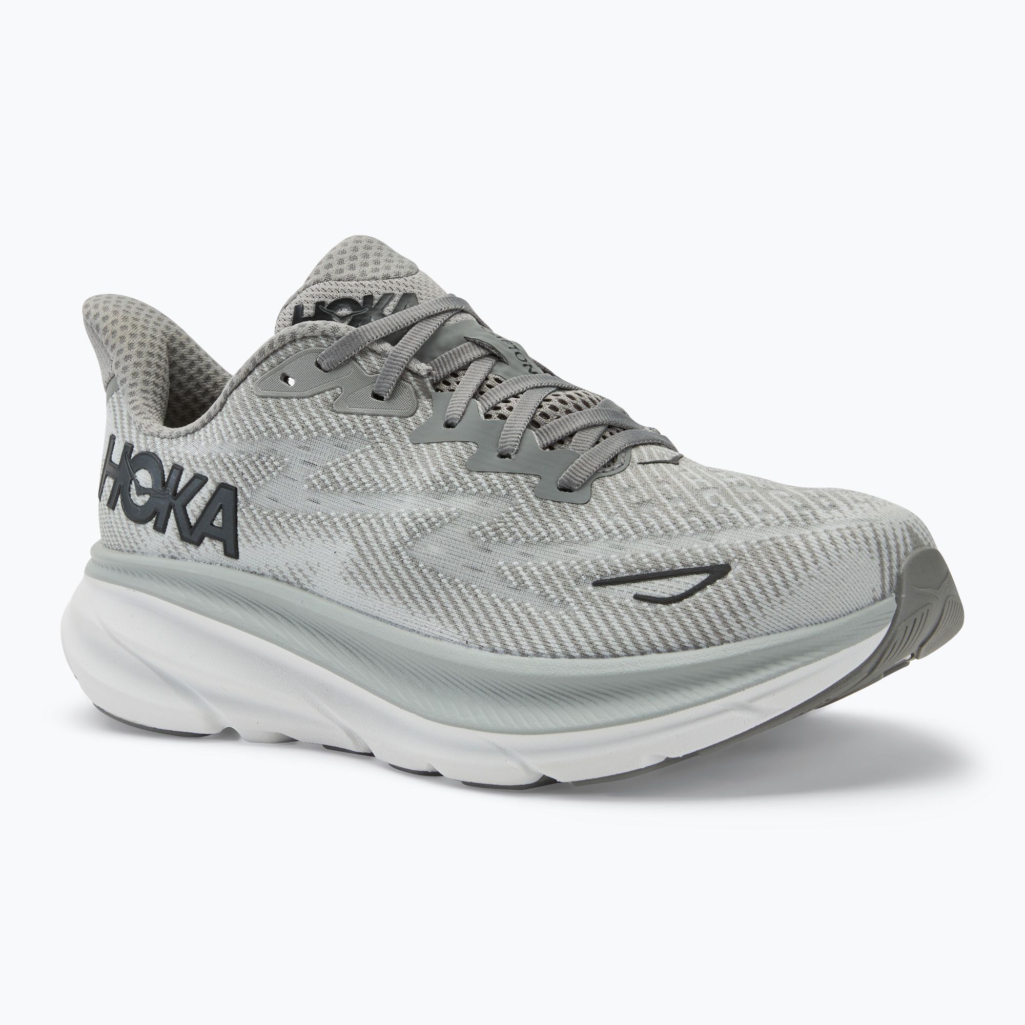 HOKA scarpe da corsa da uomo Clifton 9 harbor mist/lunar rock (47 1/3 EU) (Clifton 9 1127895-HMBC)