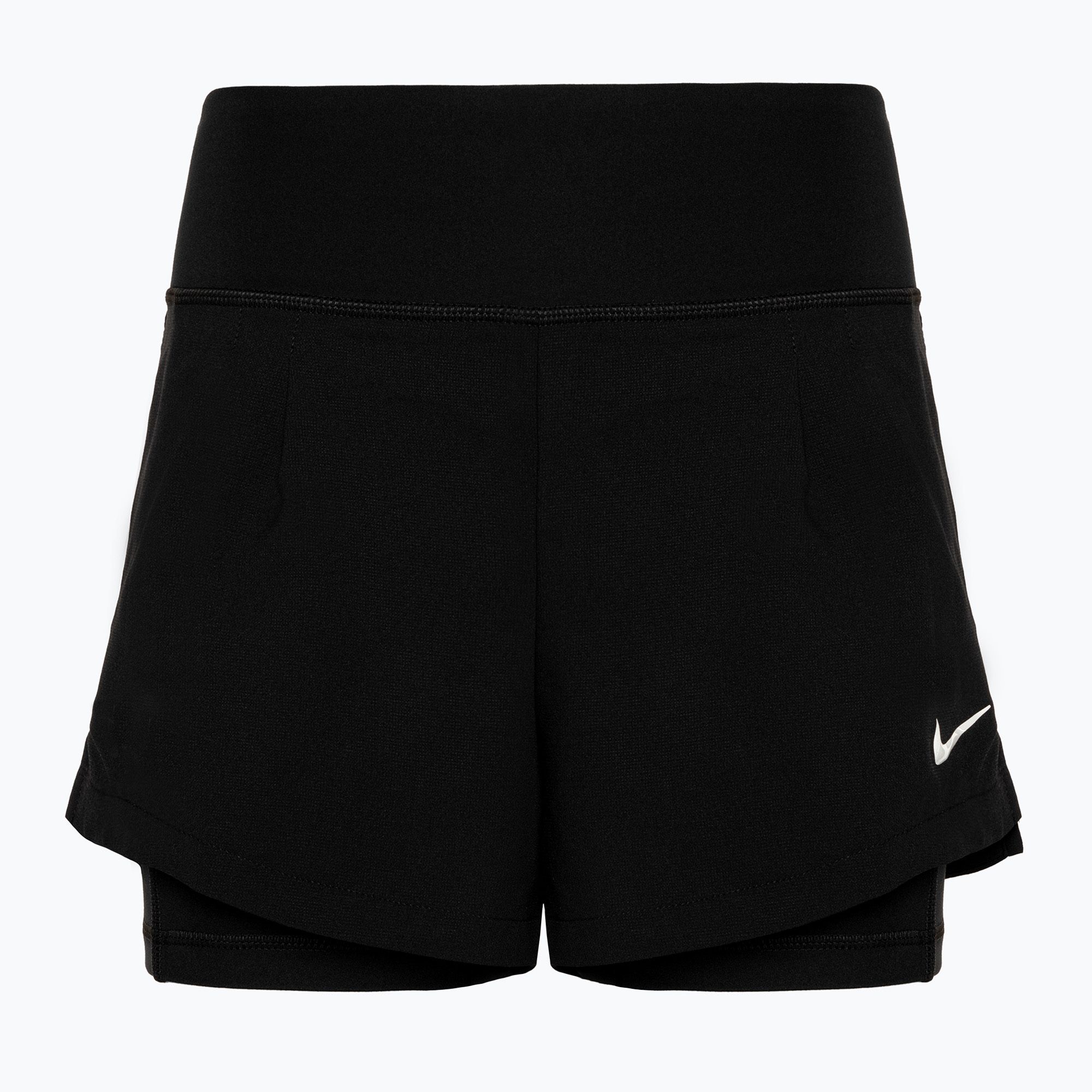 Pantaloncini da tennis Nike Court Dri-Fit Advantage donna nero/bianco (M) (Court Dri-Fit Advantage FQ3050)