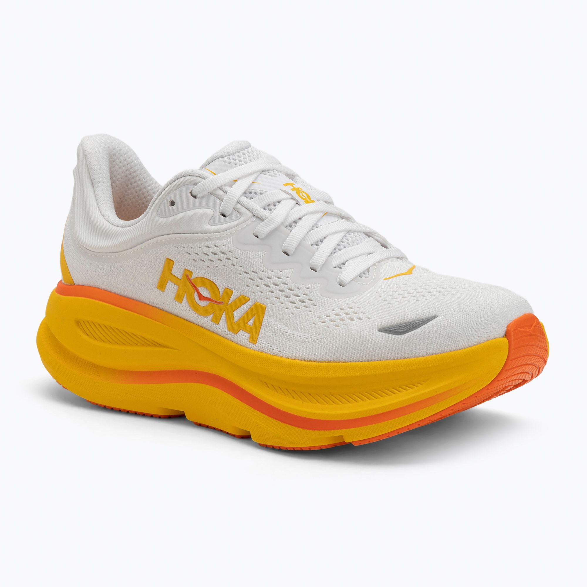 Scarpe da corsa HOKA Bondi 9 frost/sunflower da uomo (46 EU) (Bondi 9 1162011-FNF)