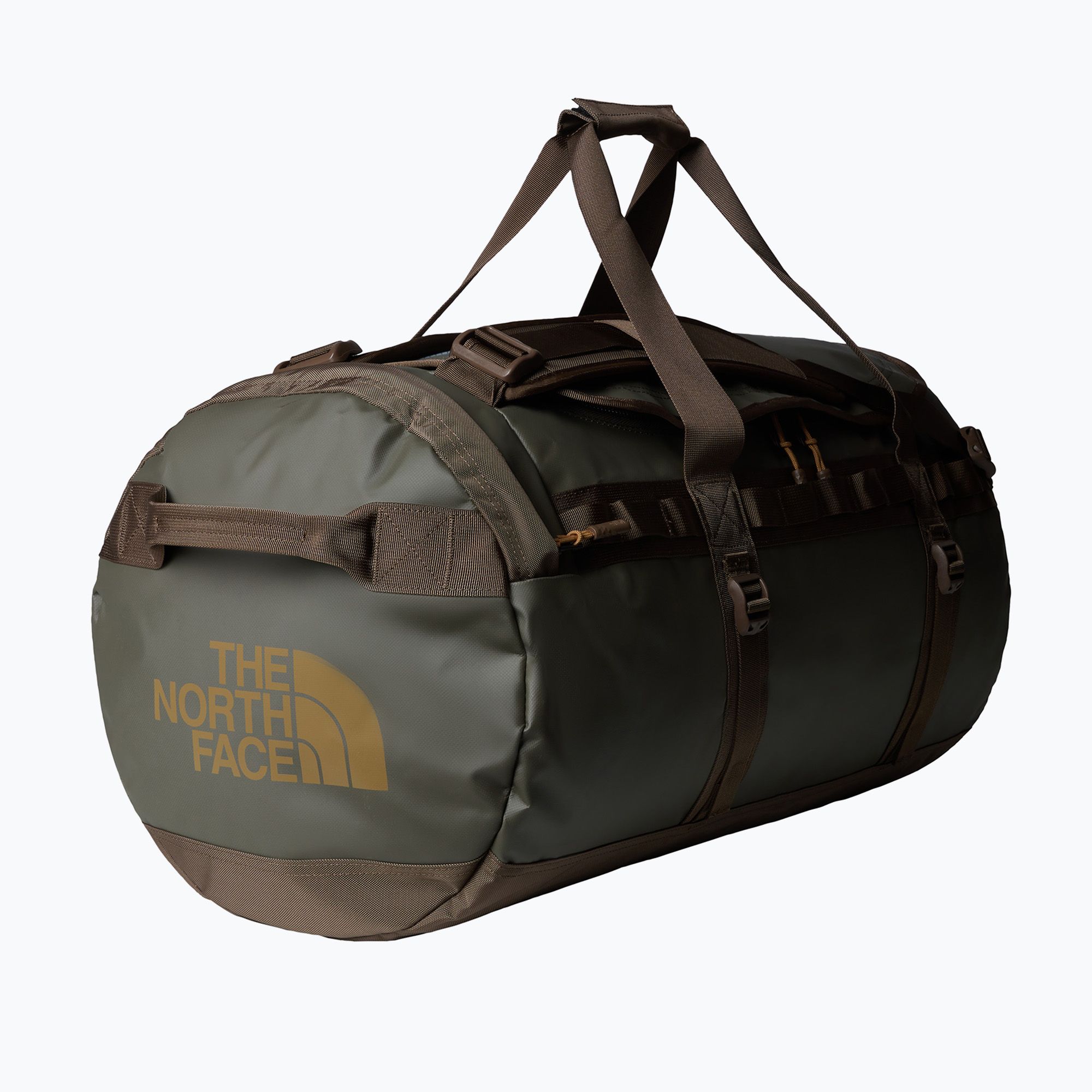 The North Face Base Camp Duffel M 71 l nuova borsa da viaggio taupe green/smokey brown/utility brown (M) (Base Camp Duffel M NF0A52SAB7I1)