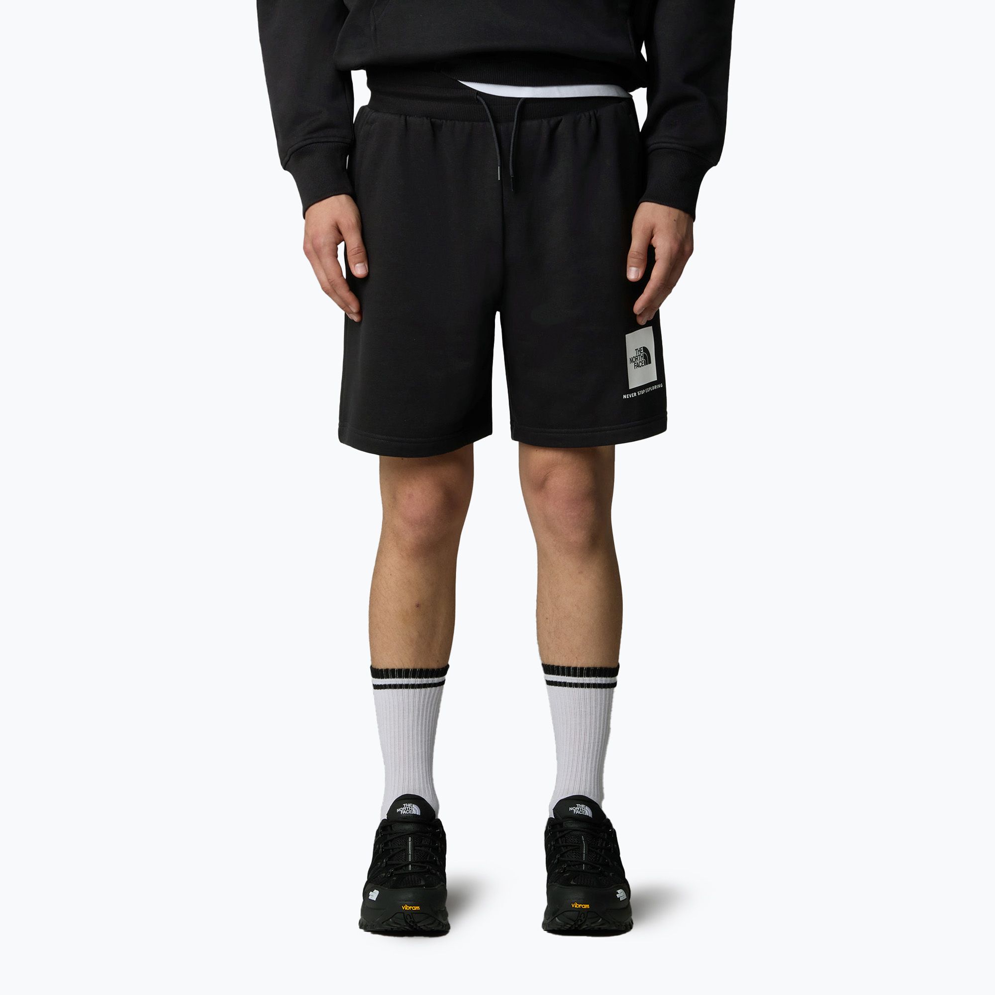 Pantaloncini da trekking da uomo The North Face Box Nse Regular tnf nero/tnf bianco (M/Reg) (Box Nse Regular NF0A8C1JKY41)