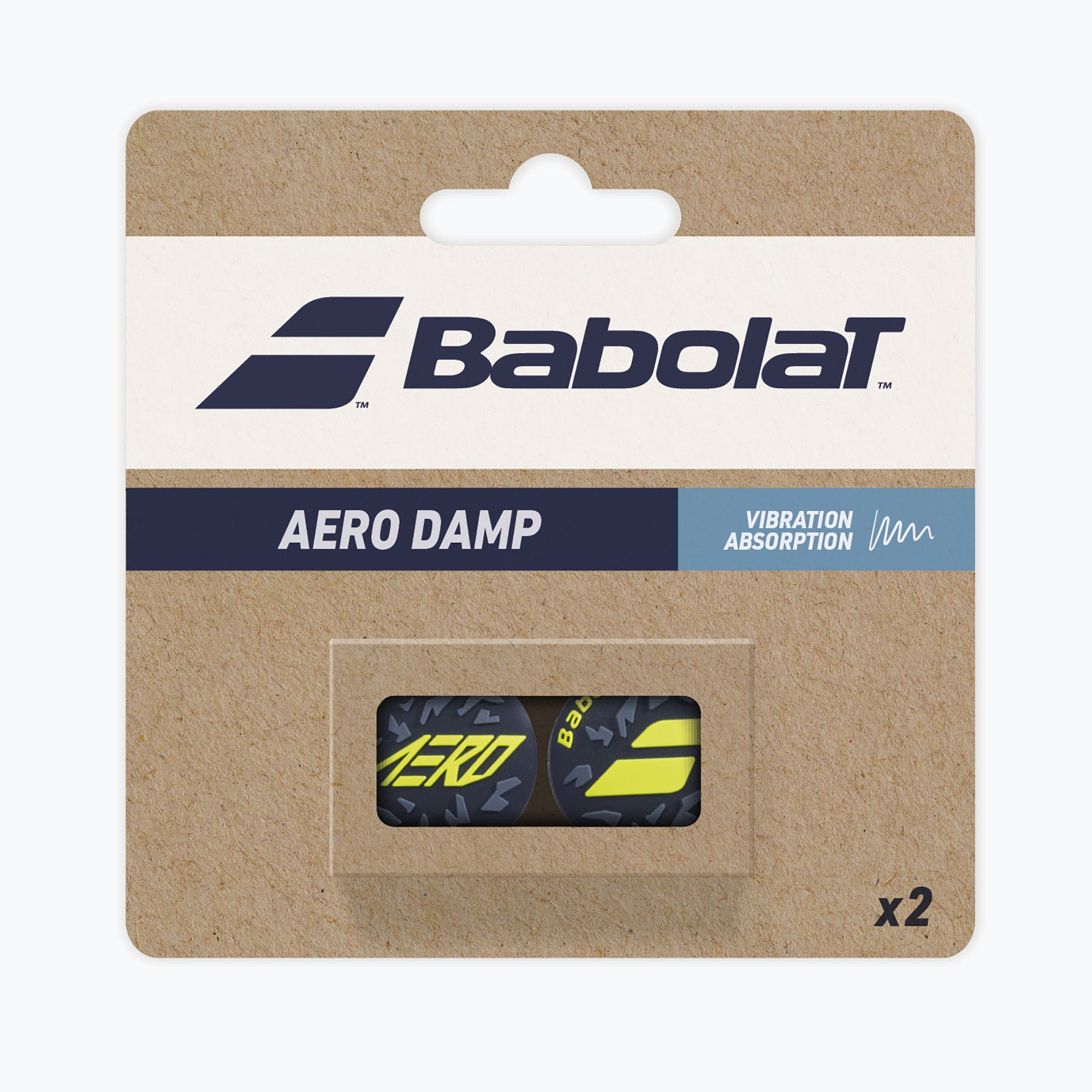 Babolat Aero Damp 2 pezzi grigio/giallo (Aero Damp 700126)