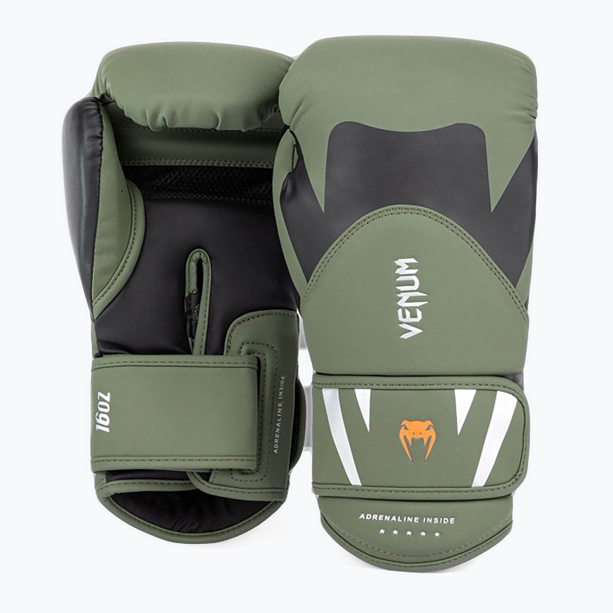 Venum Challenger 4.0 guanti da boxe da uomo nero/khaki (16 oz) (Challenger 4.0 05141)