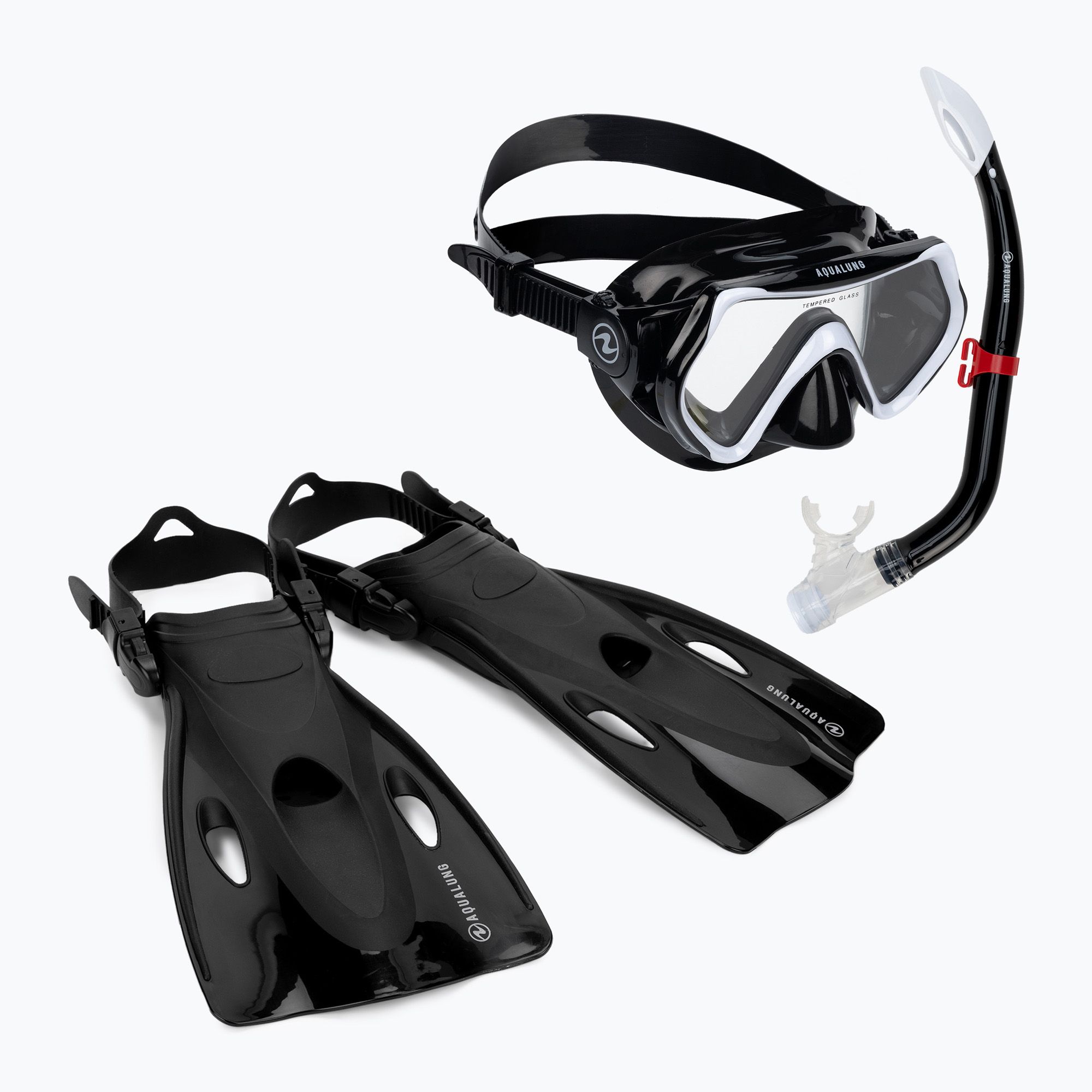 Aqualung Hero Set Snorkeling per bambini nero (S-M) (Hero SV1160101)