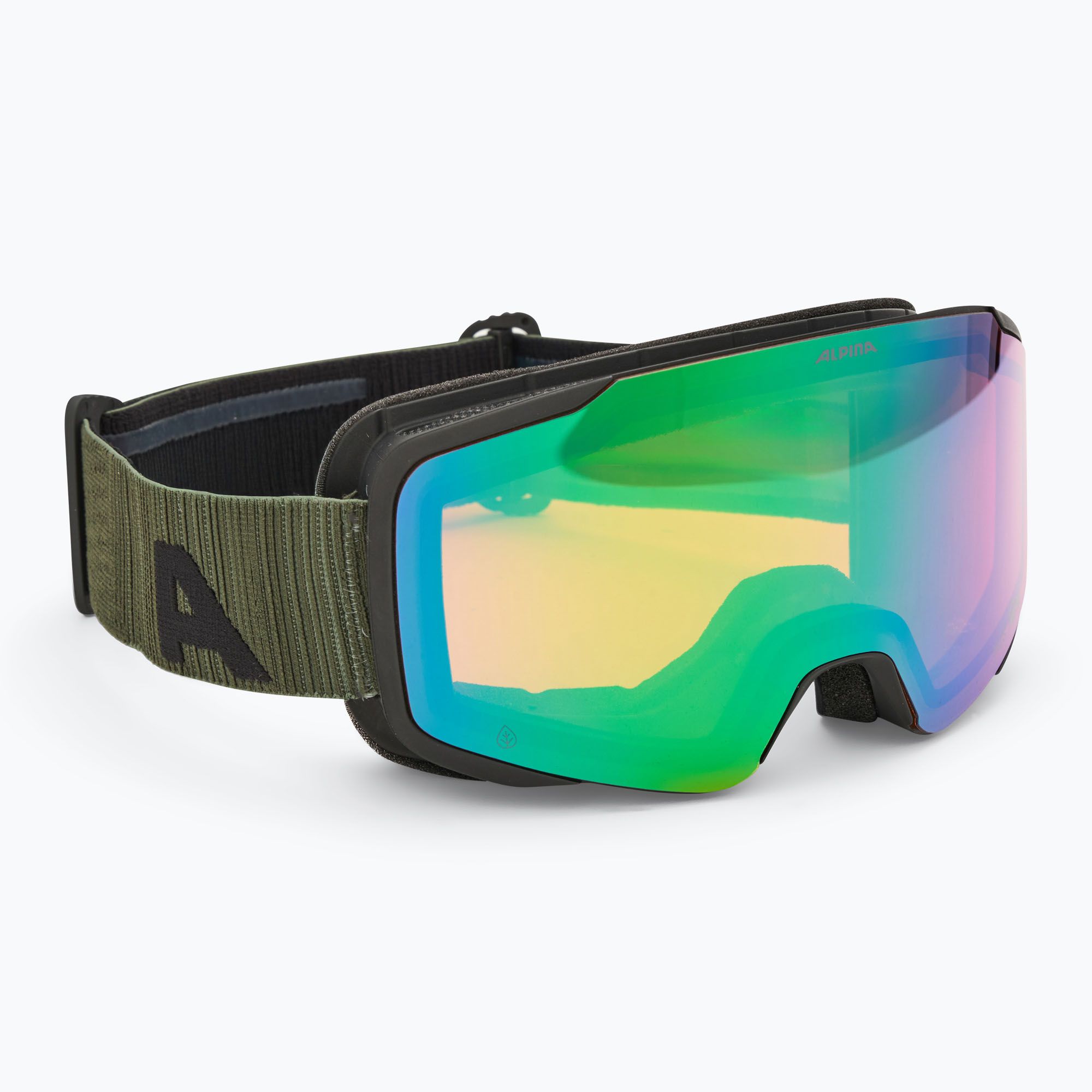 Occhiali da sci Alpina Taos Q-Lite nero / oliva opaco / verde