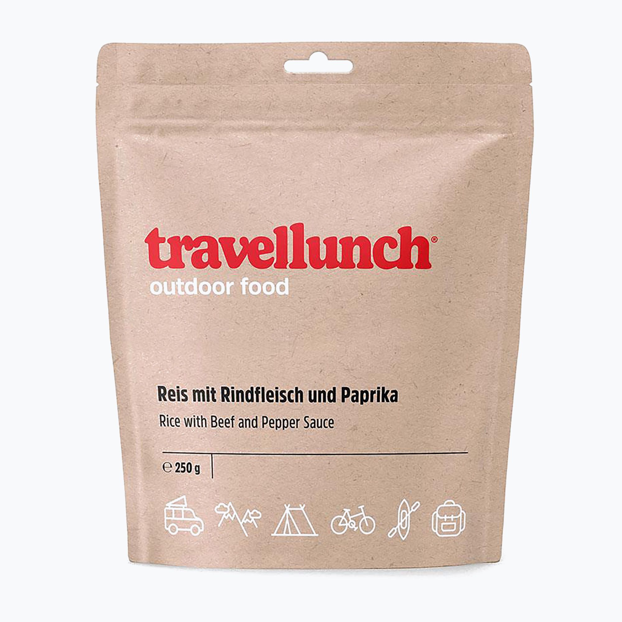 Cibo liofilizzato travellunch Manzo piccante con riso 250 g (250 g) (Wołowina pikantna z ryżem 50249)