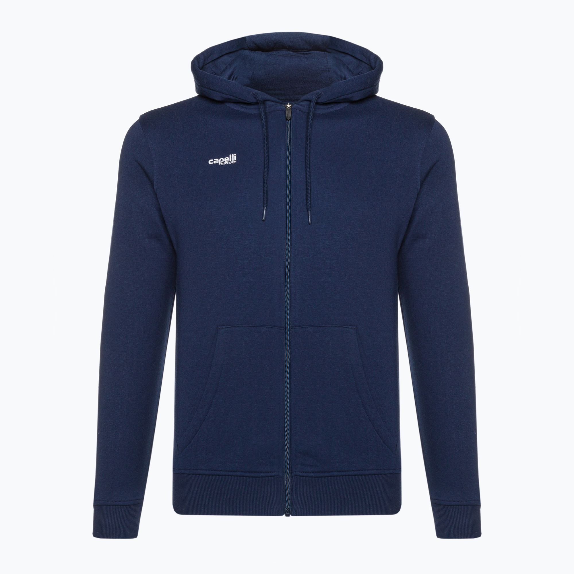 Felpa da calcio con cappuccio Capelli Basics Adult Zip Hoodie da uomo, navy (XXL) (Basics Adult Zip Hoodie AGA-2087X)