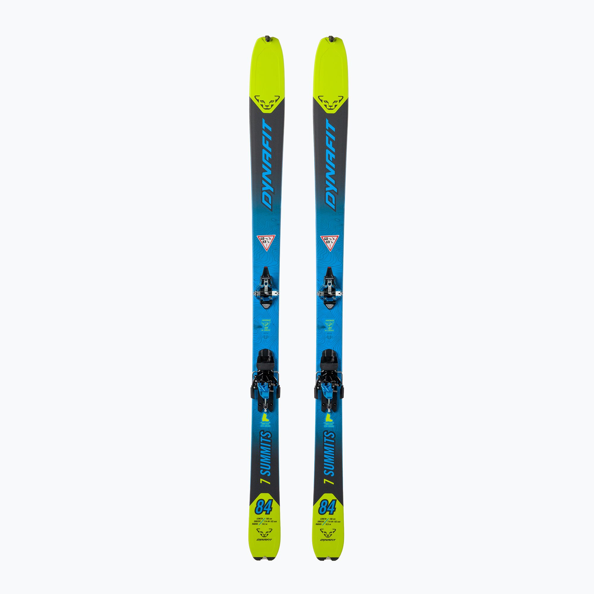 DYNAFIT Set da sci Seven Summits+ da uomo giallo lime/nero