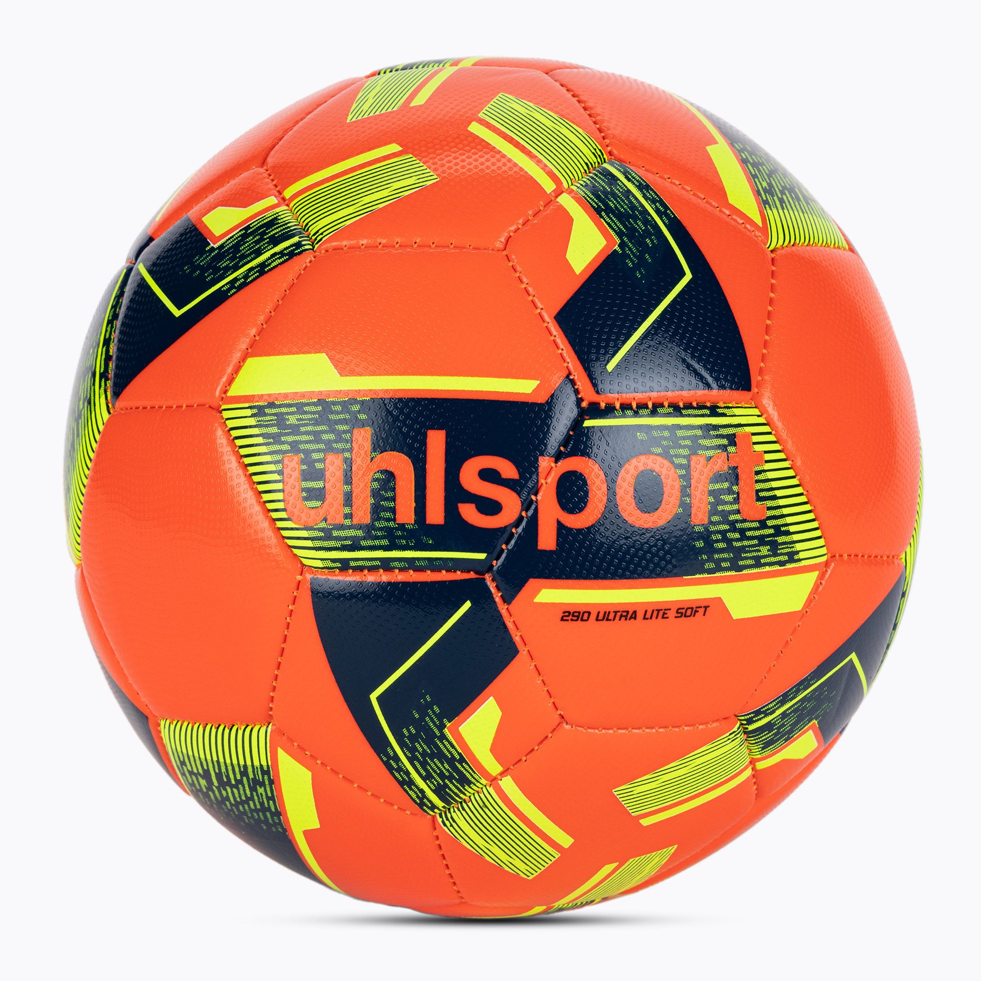 Pallone da calcio uhlsport Lite Soft 290 rosso fluo/navy/giallo fluo taglia 3