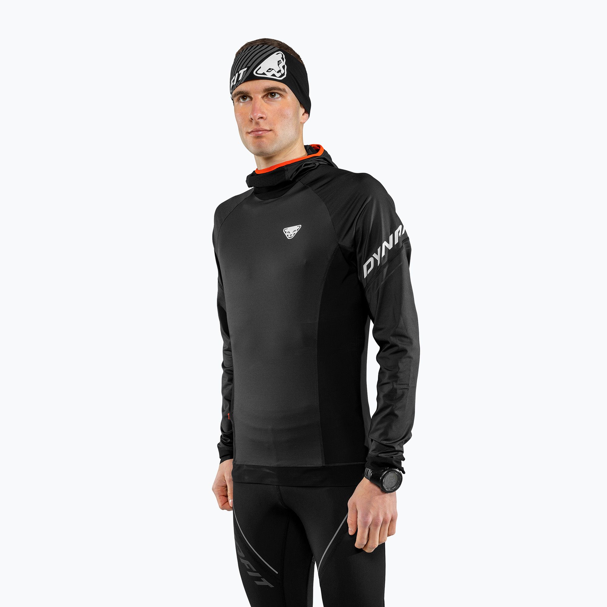 DYNAFIT Alpine Black Out Uomo, manica lunga da corsa (L) (Alpine LS Tee)
