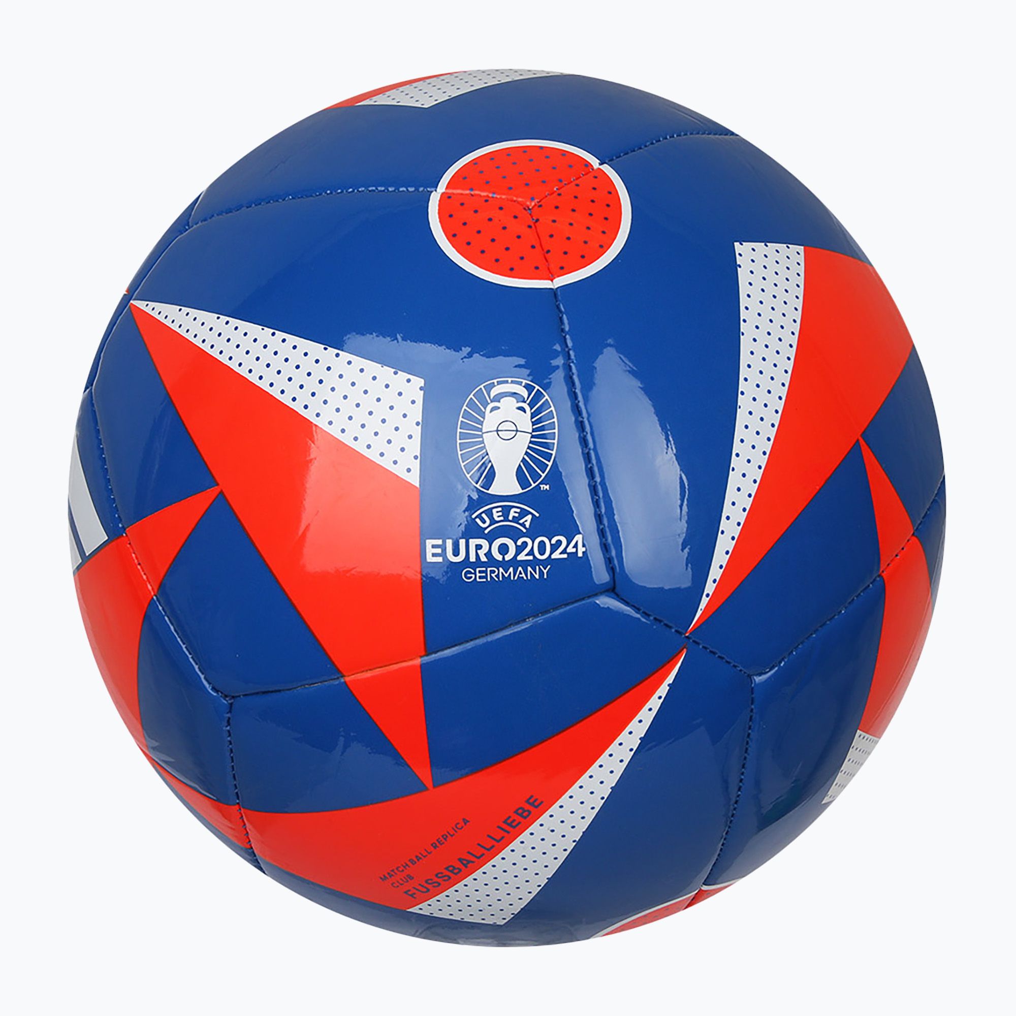 adidas Fussballiebe Club calcio bagliore blu / rosso solare / bianco numero 4 (4) (Fussballliebe Club IN9373)