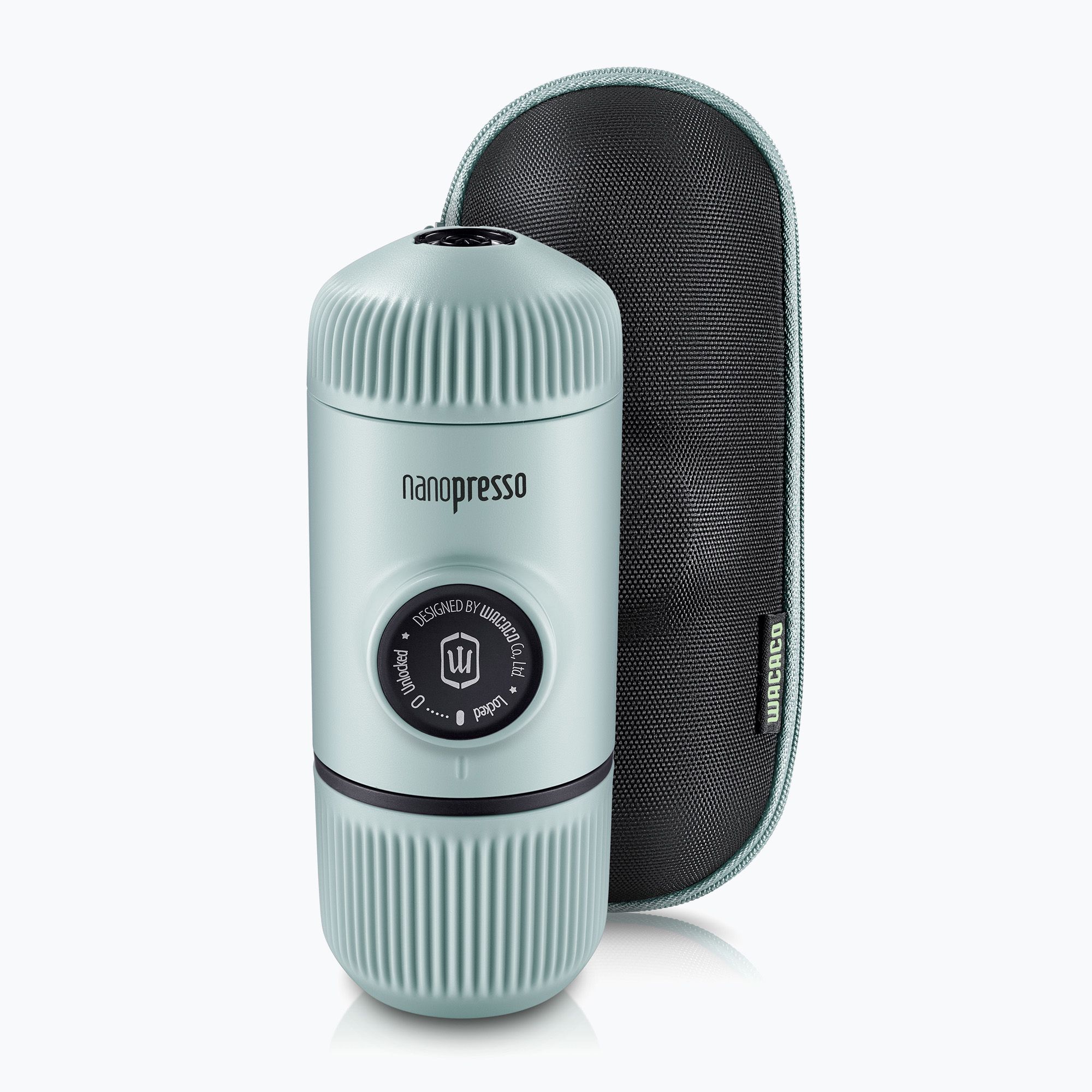 Macchina da caffè portatile Wacaco Nanopresso 80 ml + custodia blu artico (80 ml) (Nanopresso W-230344)