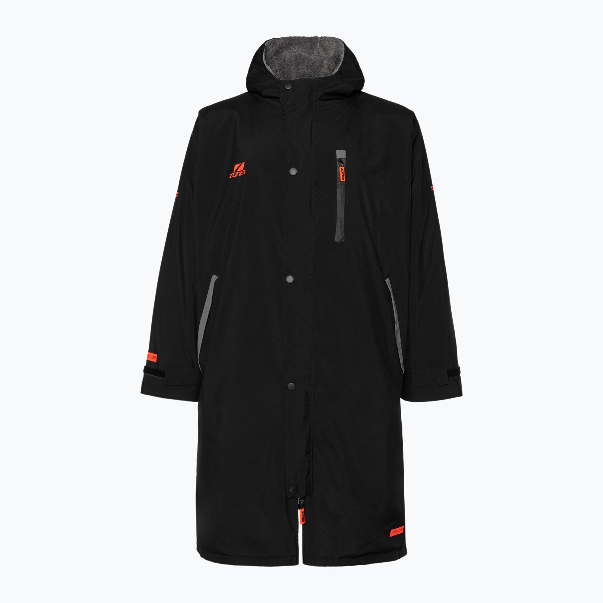 ZONE3 Thermo Tech Changing Fleece Parka nero/arancio (L) (Thermo Tech Changing Fleece Parka CW23UHTCR101)