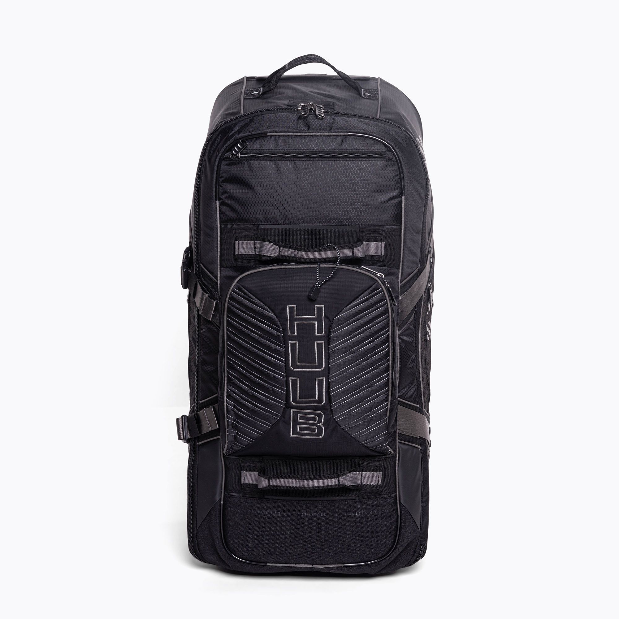 HUUB Borsa da viaggio a rotelle nera (123 L) (Travel Wheelie A2-WB2)