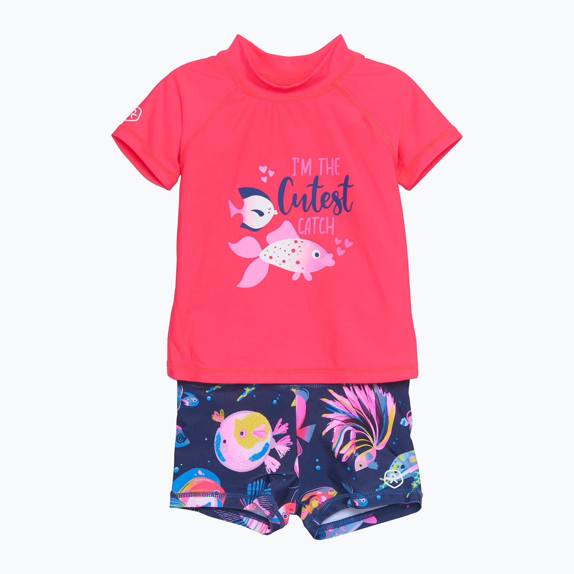 Maglietta + pantaloncini da bagno Color Kids Set diva/rosa (80 cm) (Set S/S CO7200895380)