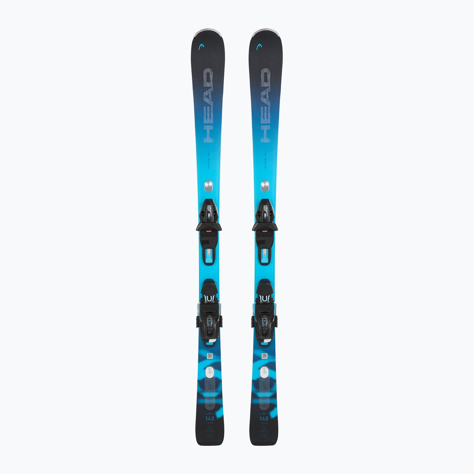 Sci alpino donna HEAD e-Super Joy SW SLR BB Joy Pro + protezione attacchi SLR 11 GW nero/blu (143 cm) (e-Super Joy SW SLR BB Joy Pro + Protector SLR