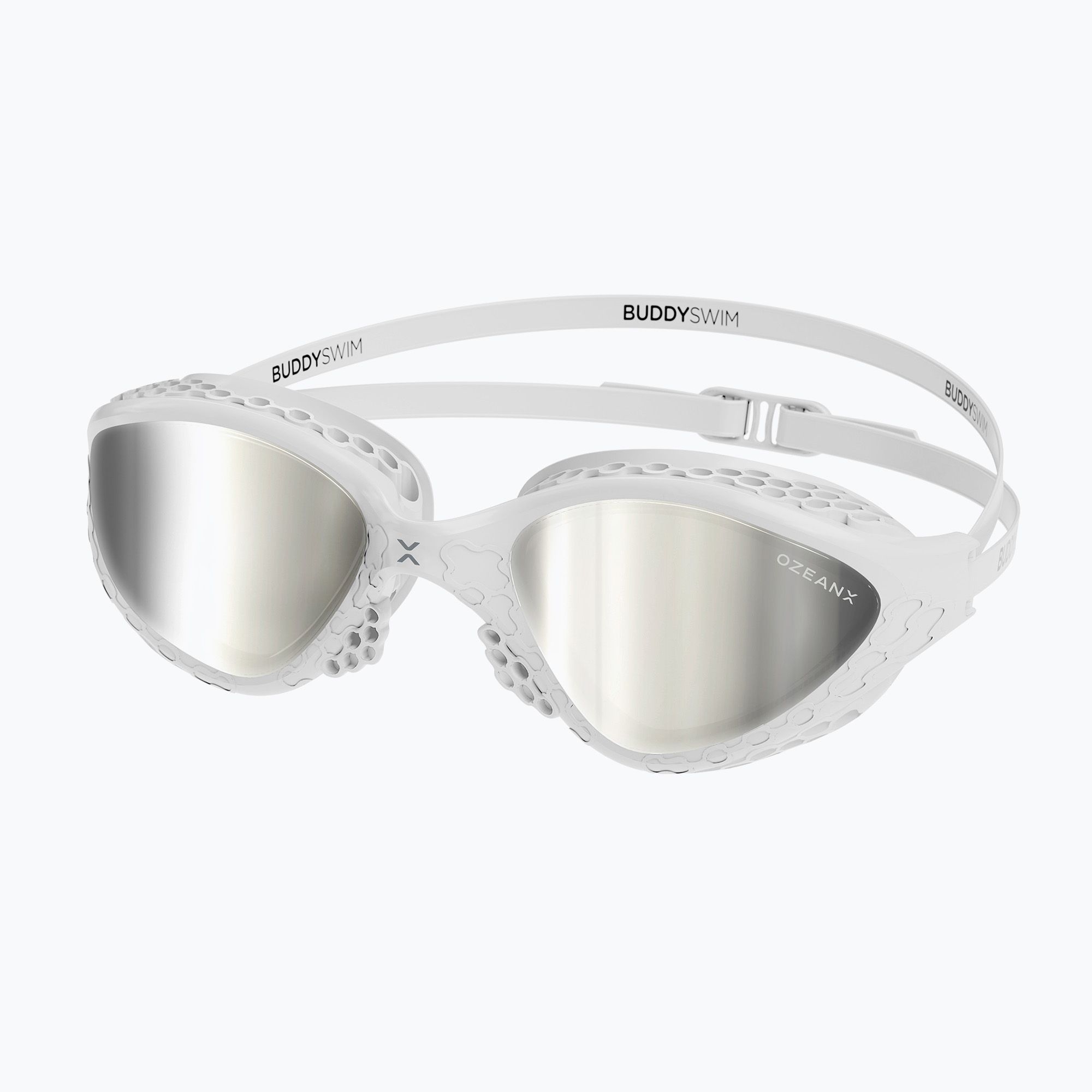 Occhiali da nuoto BuddySwim OzeanX Mirror bianco / argento (OzeanX Mirror 25133254)