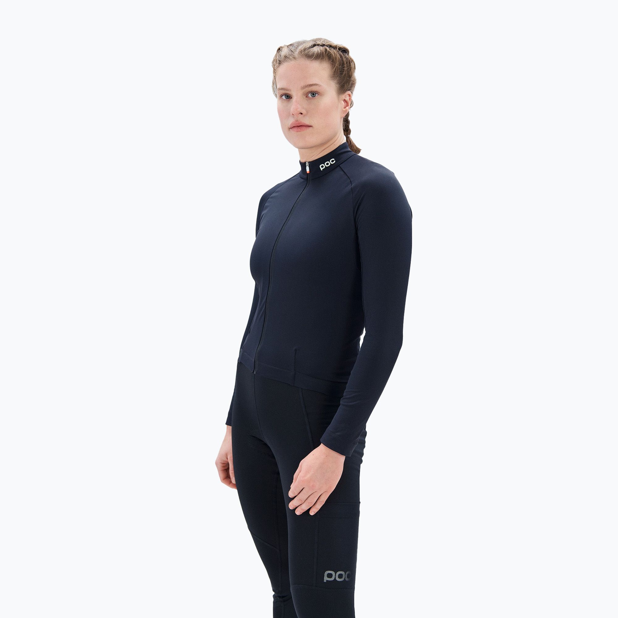 Maglia termica POC Ambient a manica lunga da ciclismo donna W nero uranio (S) (Ambient Thermal Jersey W 53296)