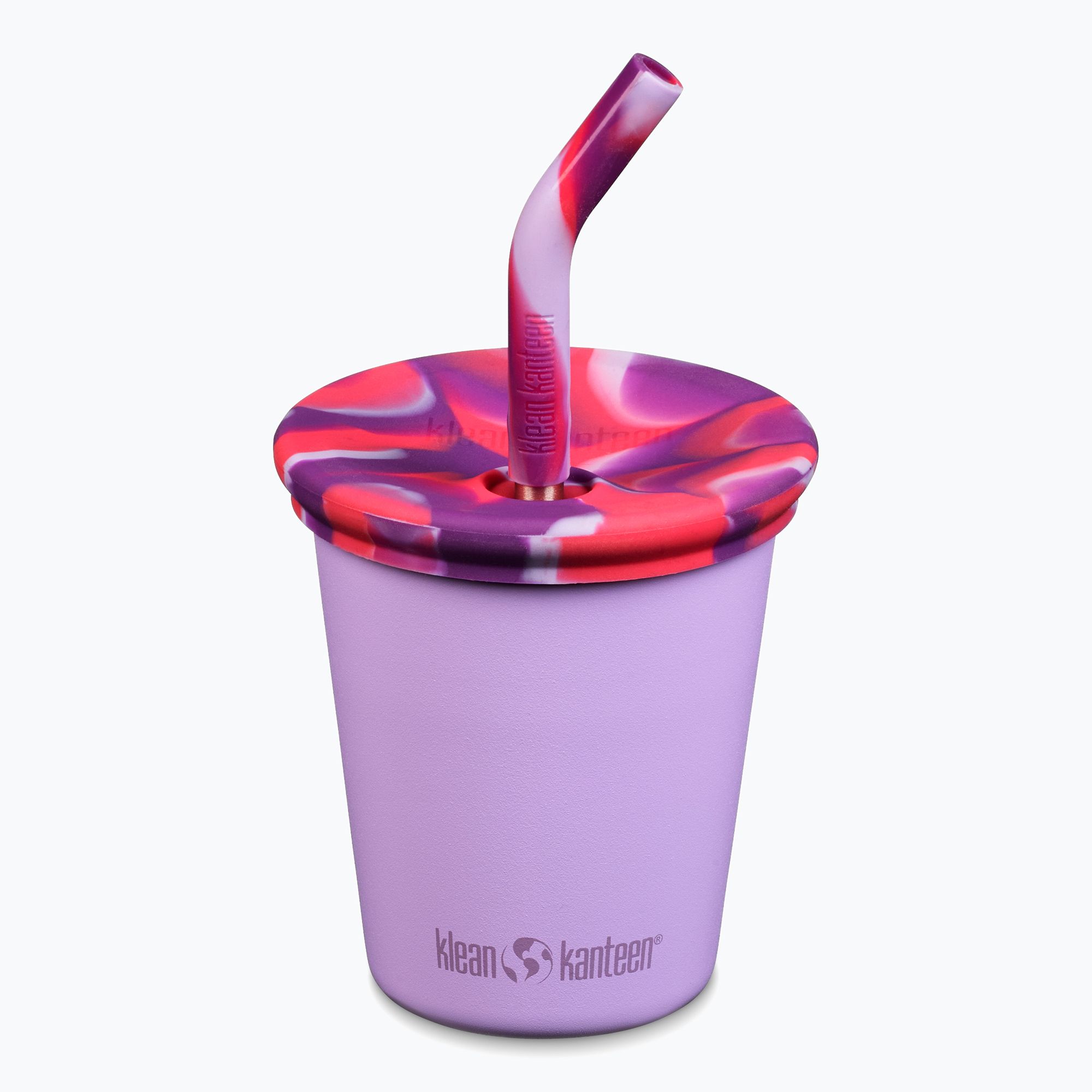 Klean Kanteen Kid's Steel Straw Lid 296 ml tazza con petali di croco (296 ml) (Kid's Steel Straw Lid 1010149)