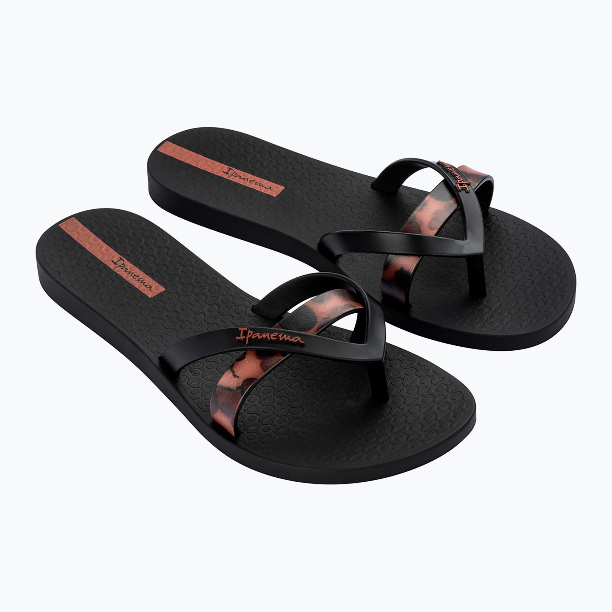 Infradito Ipanema Kirei Chic nero/marrone con piastrelle da donna (37 EU) (Kirei Chic 83673-BB740)