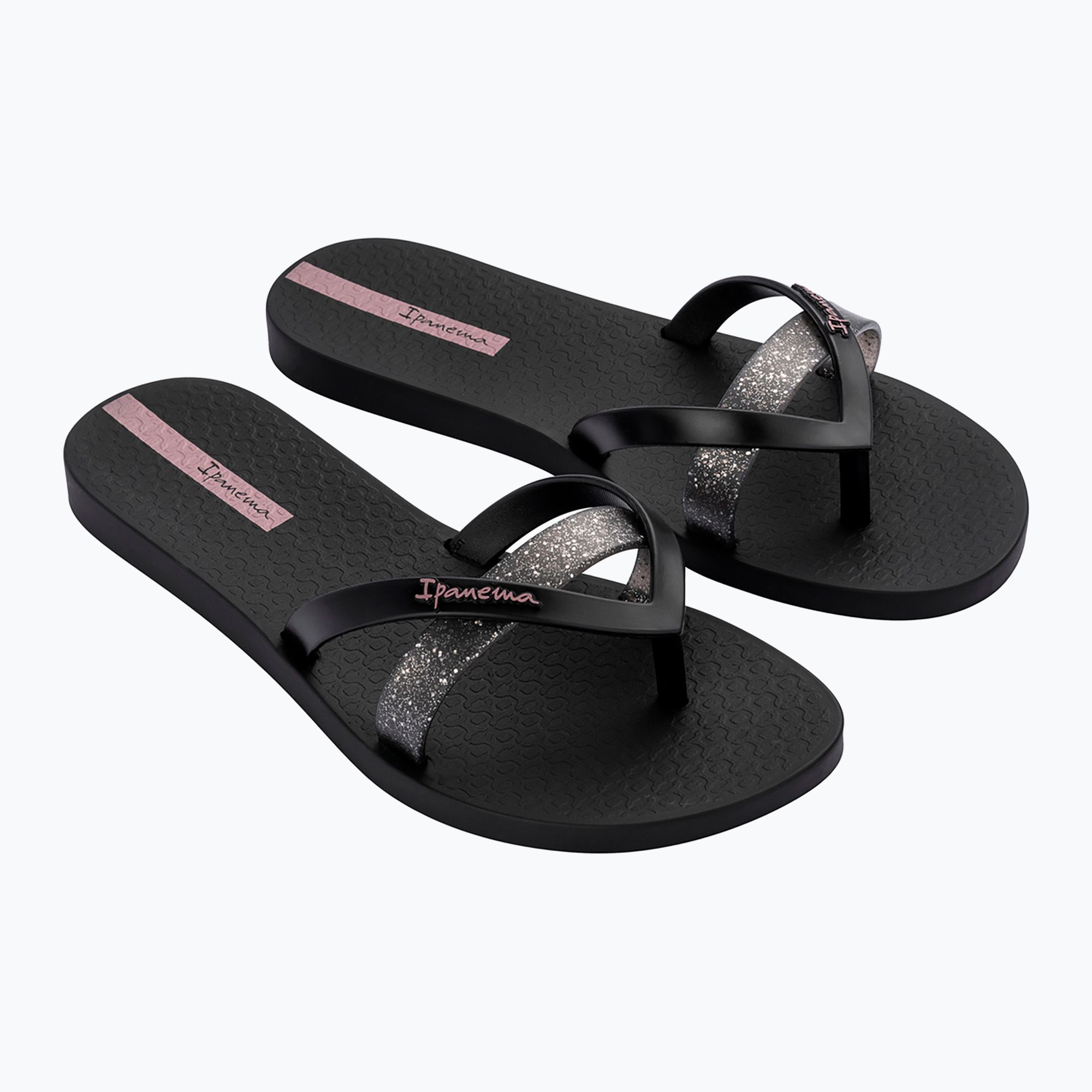 Infradito Ipanema Kirei Chic nero/glitter/viola da donna (41.5 EU) (Kirei Chic 83673-BB745)