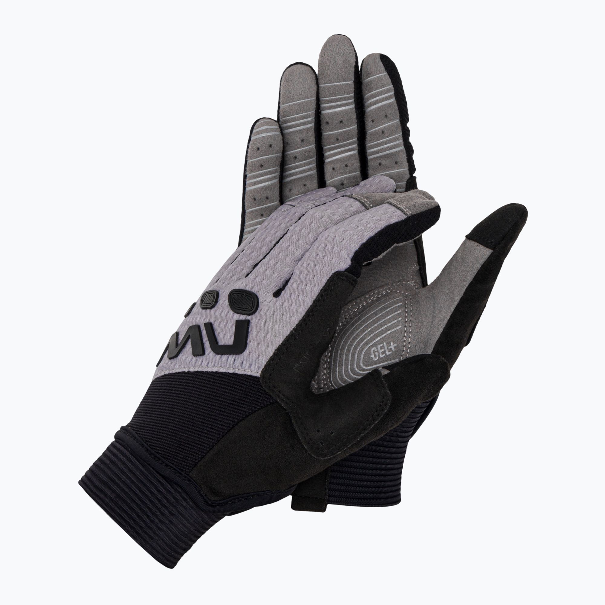 Guanti da ciclismo Northwave Spider Full Finger da uomo grigio/nero (S) (Spider Full Finger C89202328)