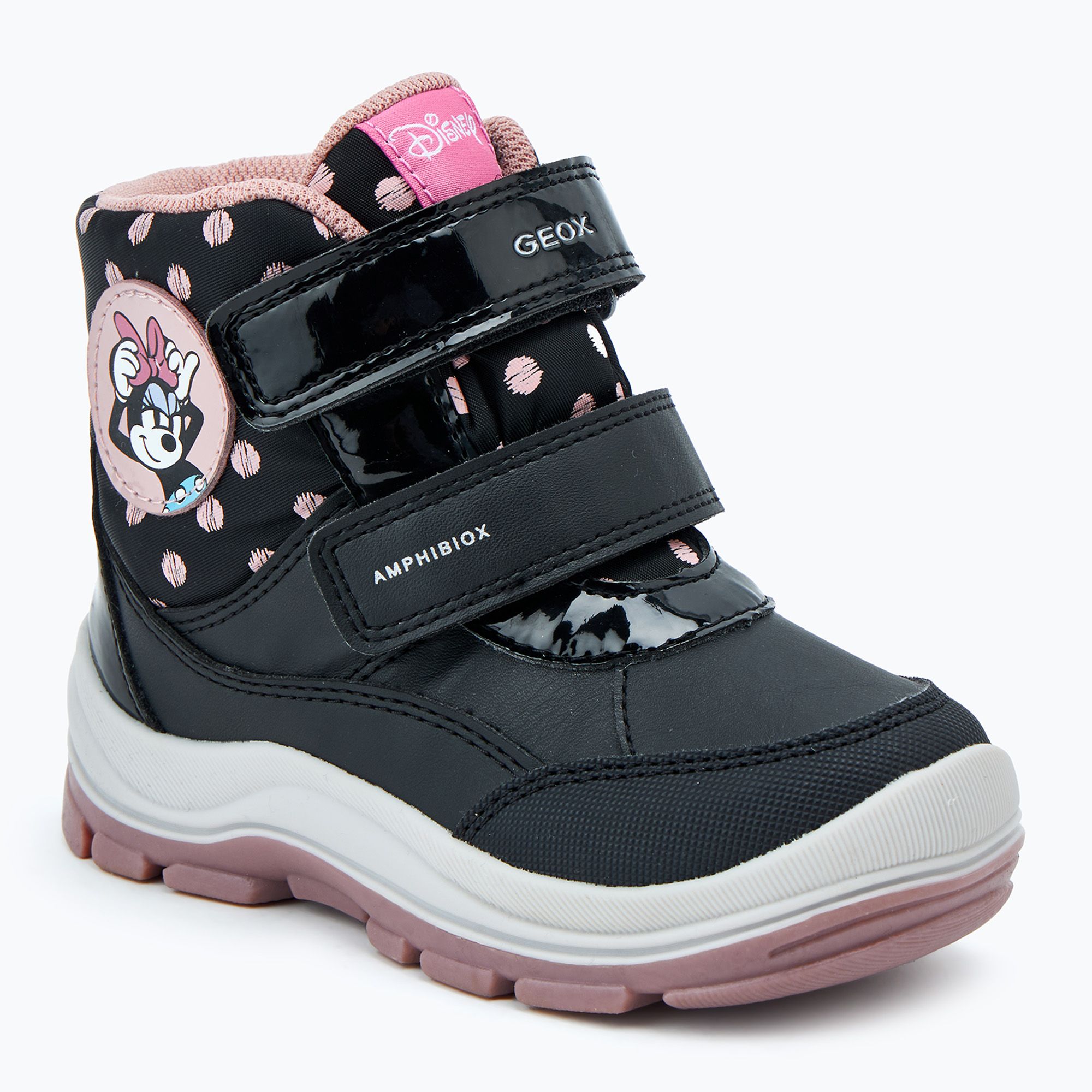 Geox Flantil ABX scarpe da bambino nero/rosa antico
