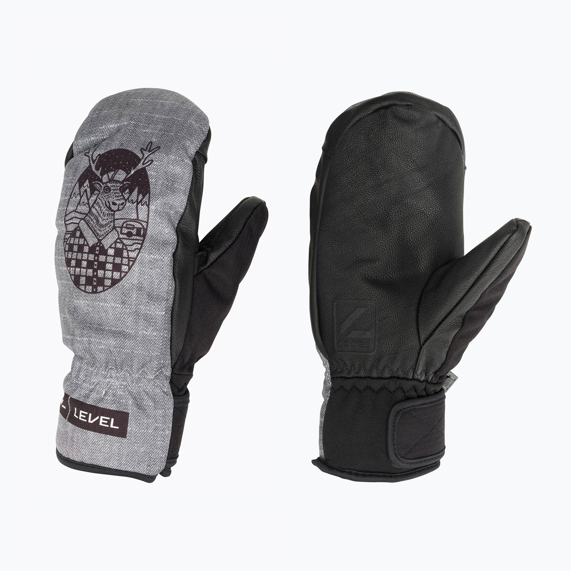 QKURT Muffole da Sci,Guanti da Snowboard Impermeabile Muffole per Uomini Donne