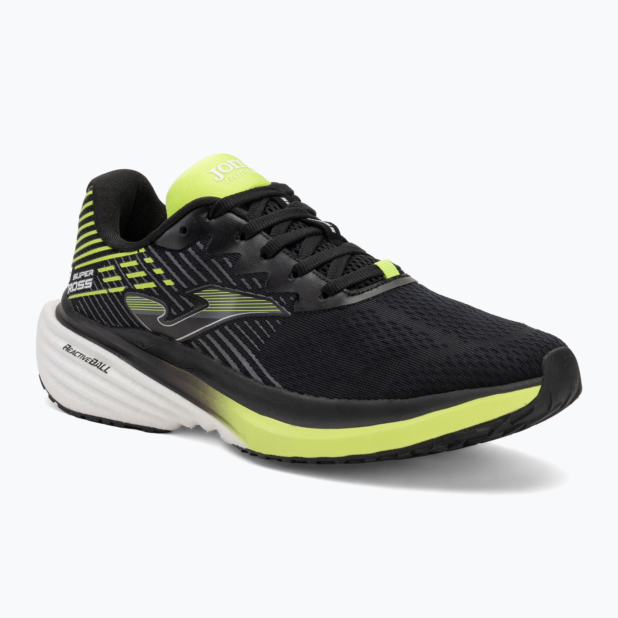 Scarpe da corsa Joma Super Cross da uomo nero/limone (42 EU) (Super Cross RCROS2531)