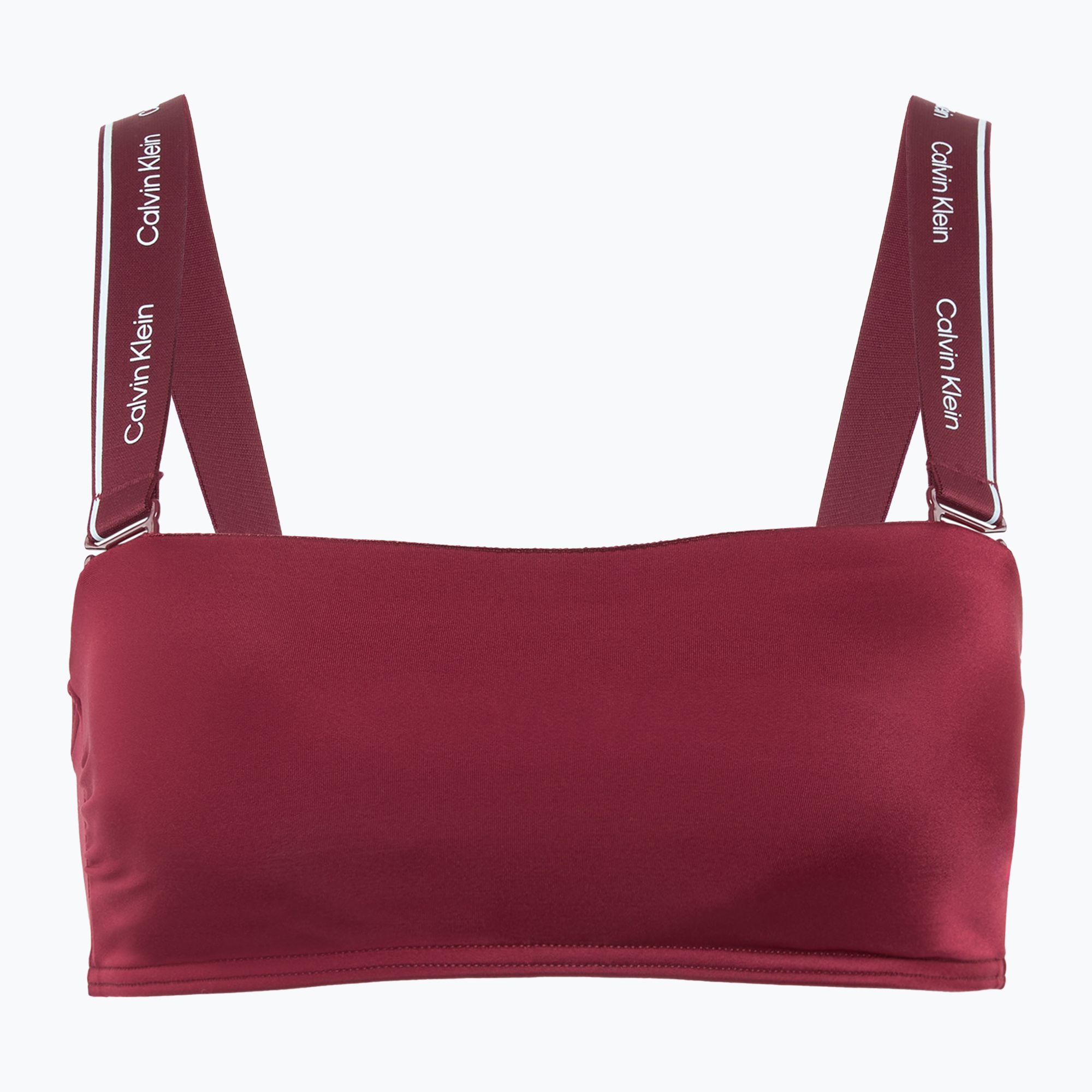 Calvin Klein top da bagno KW0KW02731 Spalline rimovibili - RP prugna smaltata (XL) (Removable Straps - RP KW0KW02731VLR)