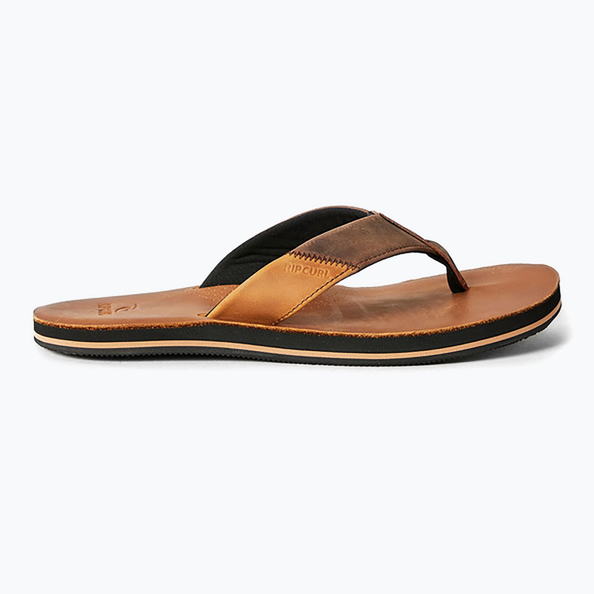 Infradito Rip Curl Oxford Leather tan da uomo (45 EU) (Oxford Leather 1BWMOT)