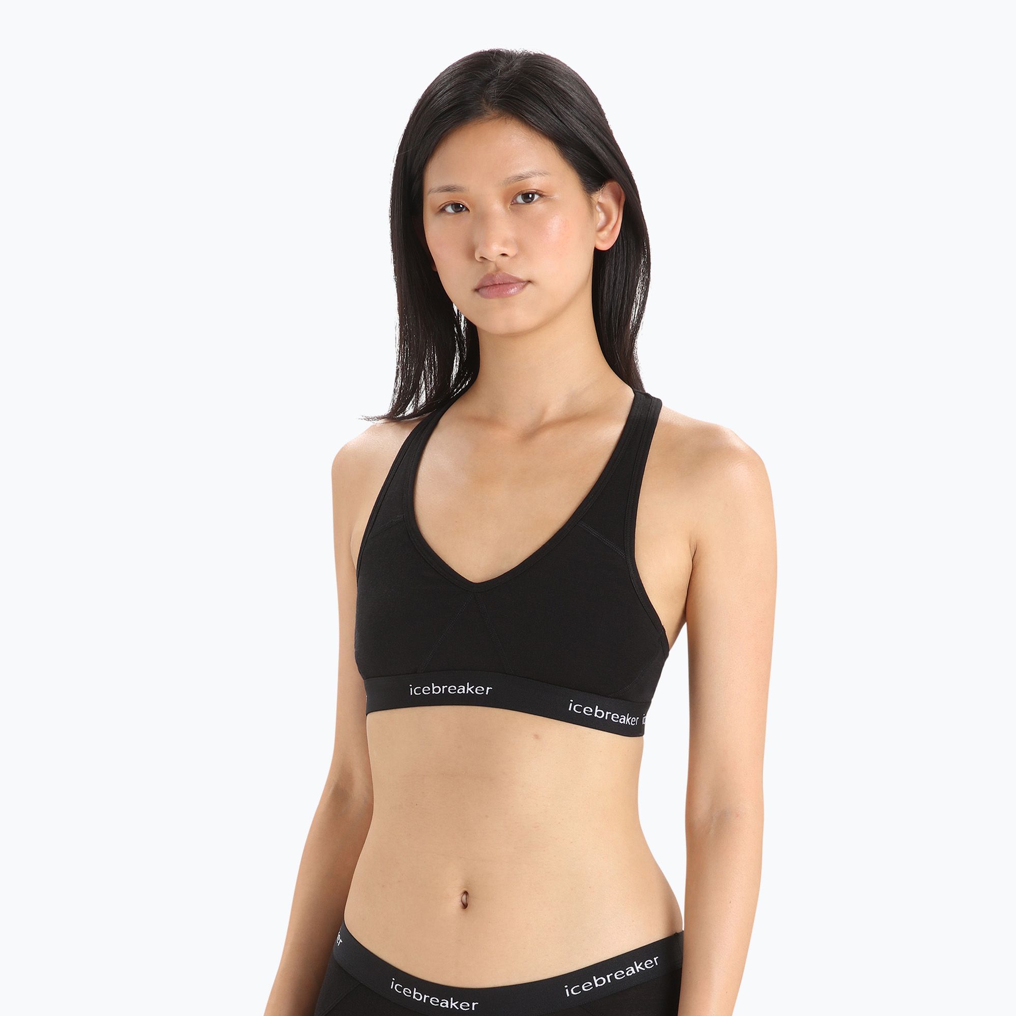 Reggiseno termico Icebreaker Sprite Racerback nero (XS) (Sprite Racerback IB1030200011)